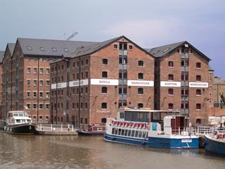 The main basin at Gloucester Docks