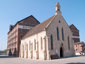 Exterior of the Mariners Chapel in Gloucester Docks